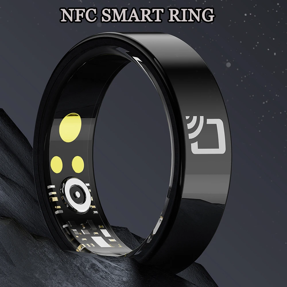 NFC Ceramics Smart Ring Heart Rate Blood Pressure Sleep Health Monitoring, 5ATM & IP68 Waterproof, Multiple Sport Mode SmartRing
NFC Ceramics Smart Ring Heart Rate Blood Pressure Sleep Health Monitoring, 5ATM & IP68 Waterproof, Multiple Sport Mode SmartRing