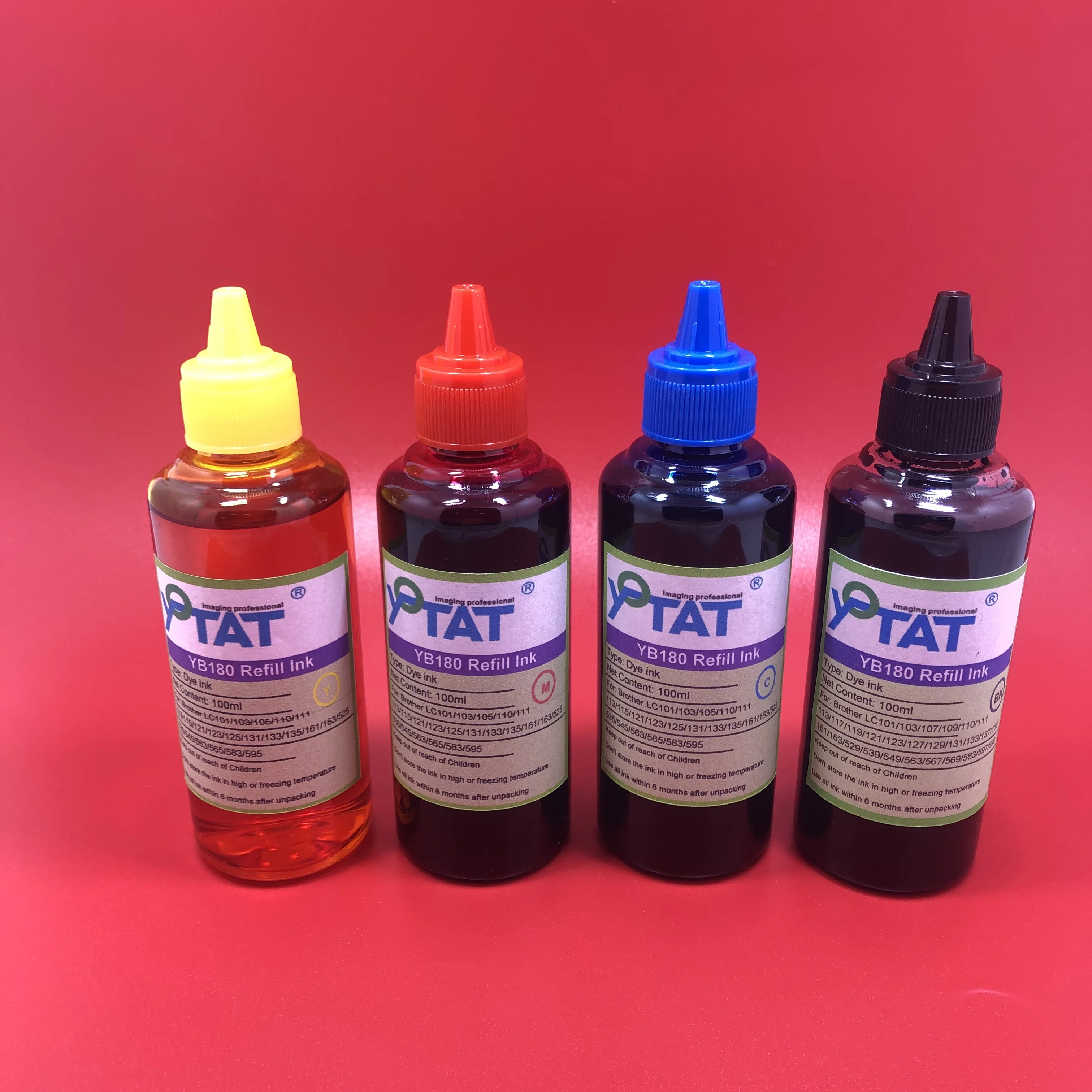 YOTAT High Quality 4×100ml Dye Ink Refill kit for Brother LC131 LC133 LC139 LC137 LC135 Ink Cartridge or CISS×
YOTAT High Quality 4×100ml Dye Ink Refill kit for Brother LC131 LC133 LC139 LC137 LC135 Ink Cartridge or CISS×
