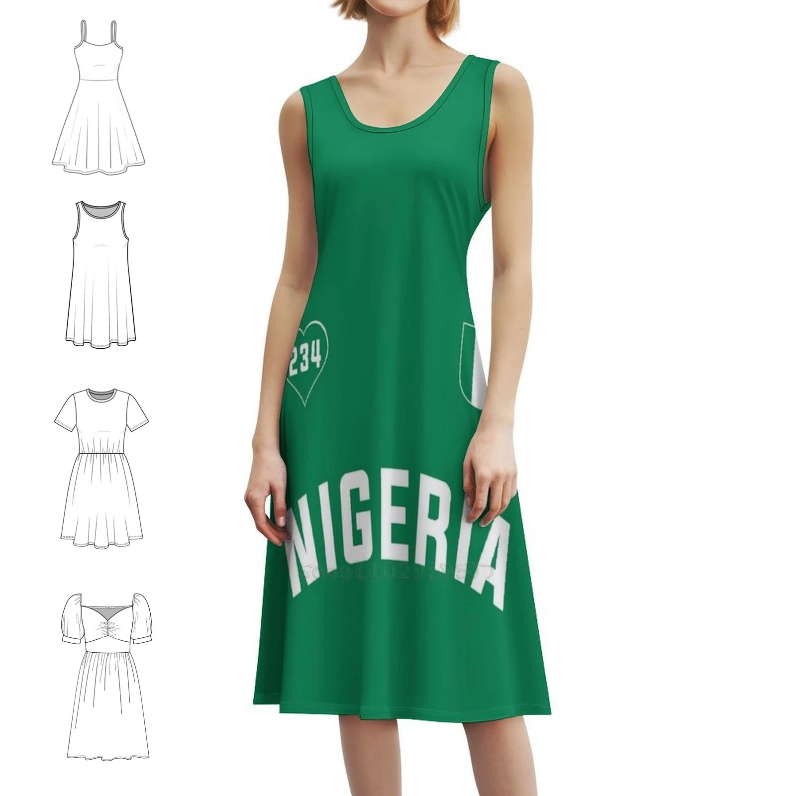 Коллекция Нигерии, винтажное богемное платье с пышными рукавами или варианты без рукавов для женщин, платье с флагом Нигерии, страны
Коллекция Нигерии, винтажное богемное платье с пышными рукавами или варианты без рукавов для женщин, платье с флагом Нигерии, страны