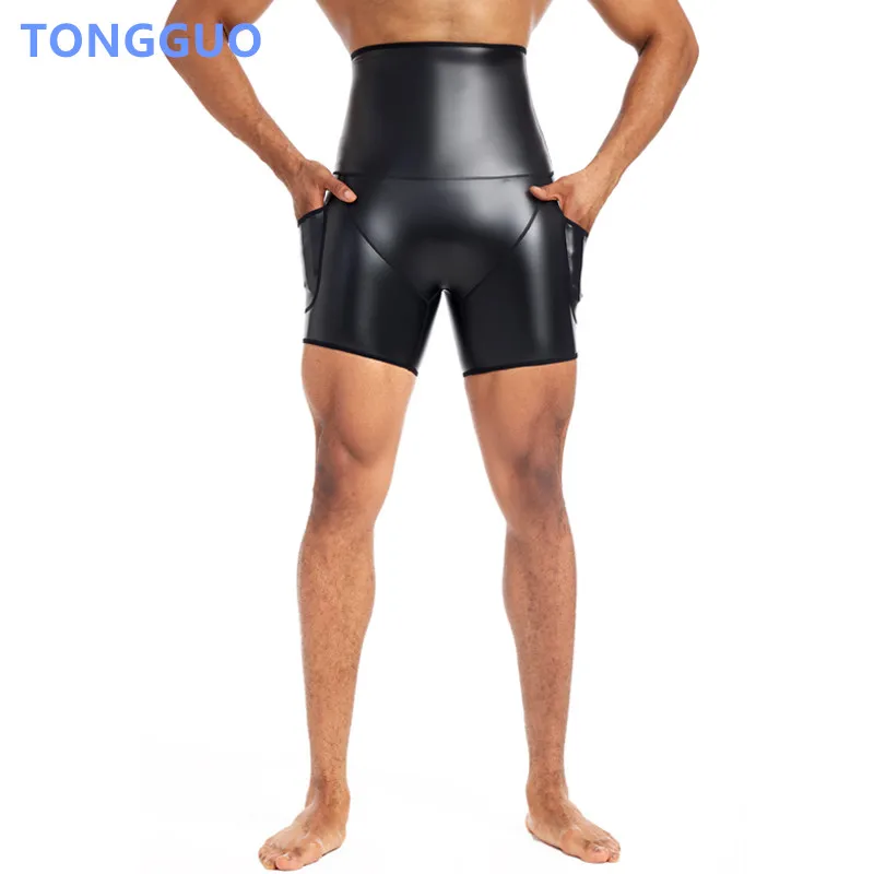 Cool Boy Fashion Faux Leather Shorts Body Shaper Waist Trainer High Waist Control Panties Fitness Leather Pants with Pockets
Cool Boy Fashion Faux Leather Shorts Body Shaper Waist Trainer High Waist Control Panties Fitness Leather Pants with Pockets