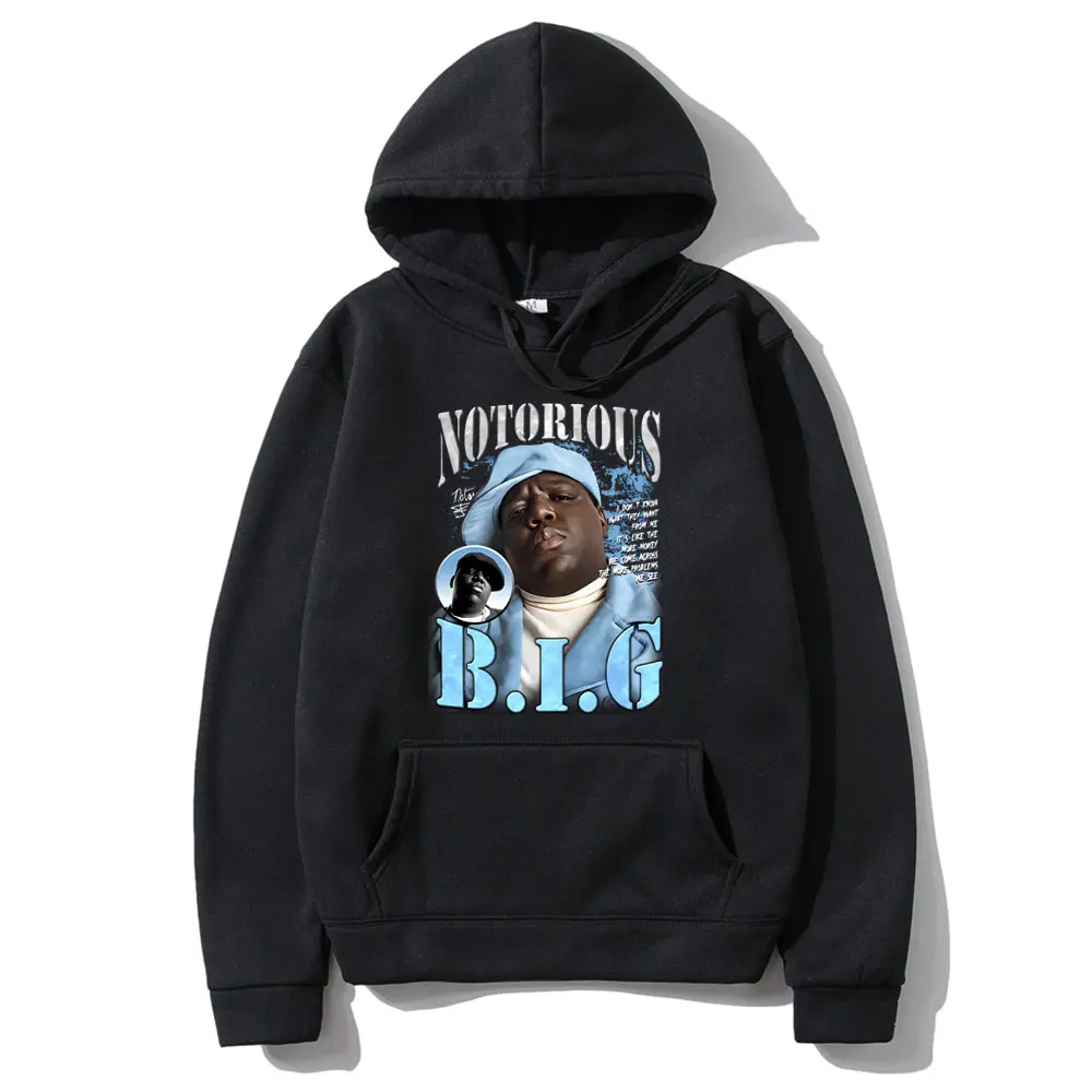 Classic Vintage Best Famous The Notorious Big Hoodie Male Hip Hop Rapper Biggie Smalls Graphic Sweatshirt Men's Fashion Hoody
Classic Vintage Best Famous The Notorious Big Hoodie Male Hip Hop Rapper Biggie Smalls Graphic Sweatshirt Men's Fashion Hoody