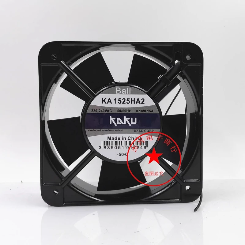 A+for KAKU KA1525HA2 15050 AC220V-240V 0.18/0.15A 15CM Cooling Fan
A+for KAKU KA1525HA2 15050 AC220V-240V 0.18/0.15A 15CM Cooling Fan