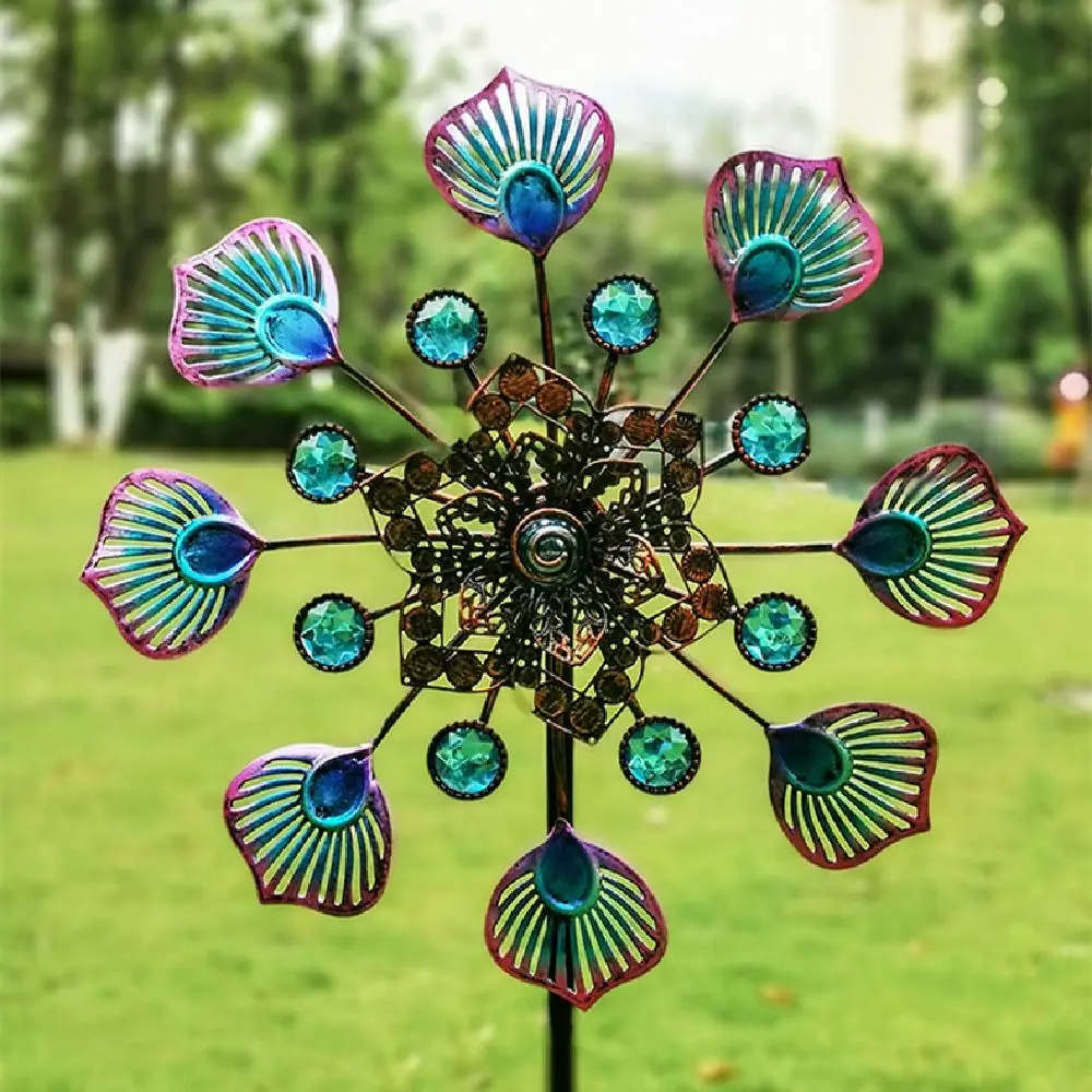 Garden Decorative Pile Rotating Wind Collectors Rotator Removable Iron Art Windmill Spinner Durable Flower Pinwheel Patio
Garden Decorative Pile Rotating Wind Collectors Rotator Removable Iron Art Windmill Spinner Durable Flower Pinwheel Patio