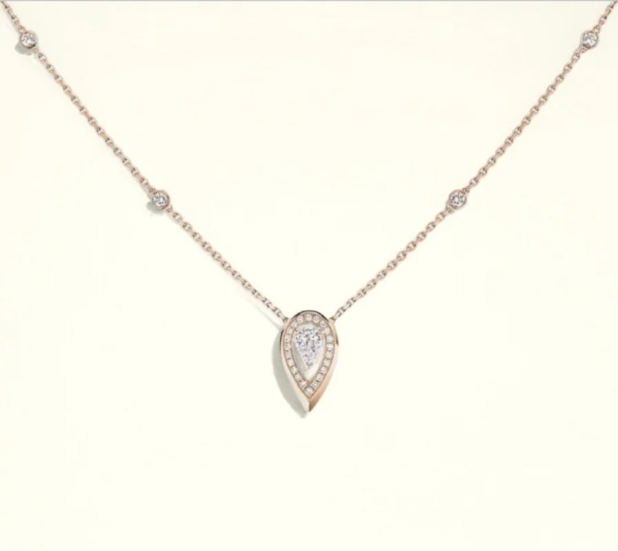 High end necklace with diamond s925 party banquet birthday proposal engagement outing white-collar student trend
High end necklace with diamond s925 party banquet birthday proposal engagement outing white-collar student trend