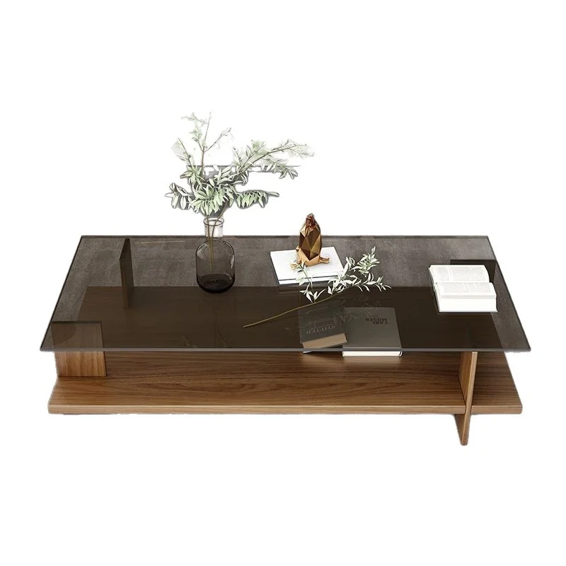 A creative and affordable luxury coffee table suitable for the living room, with a modern transparent tempered glass design
A creative and affordable luxury coffee table suitable for the living room, with a modern transparent tempered glass design
