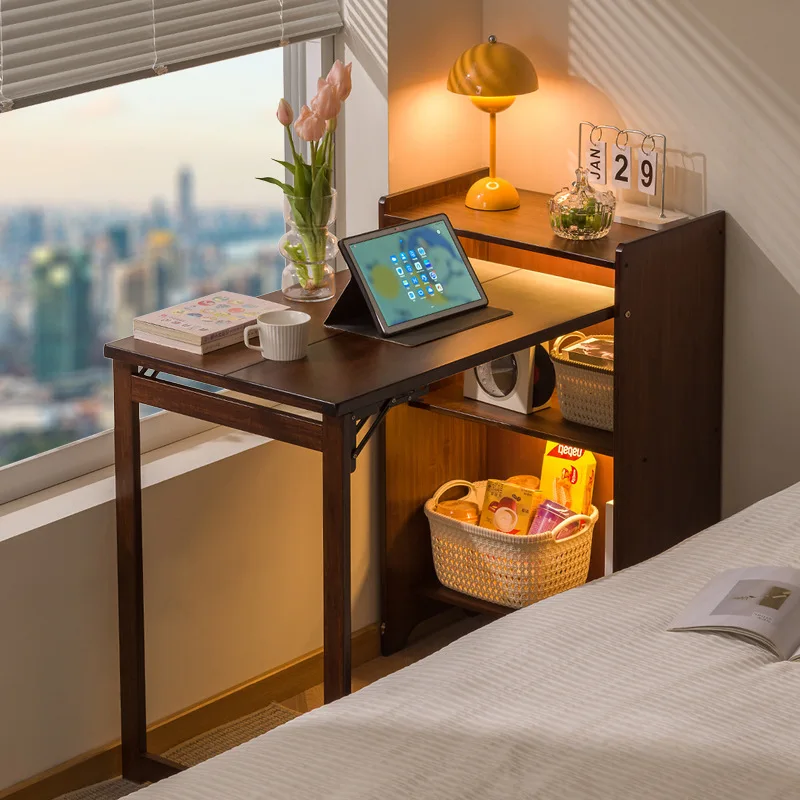 Bamboo Folding Desk for Small Spaces Multi-Functional Study Table with Book Shelf Compact Computer Desk Home Office Workstation
Bamboo Folding Desk for Small Spaces Multi-Functional Study Table with Book Shelf Compact Computer Desk Home Office Workstation