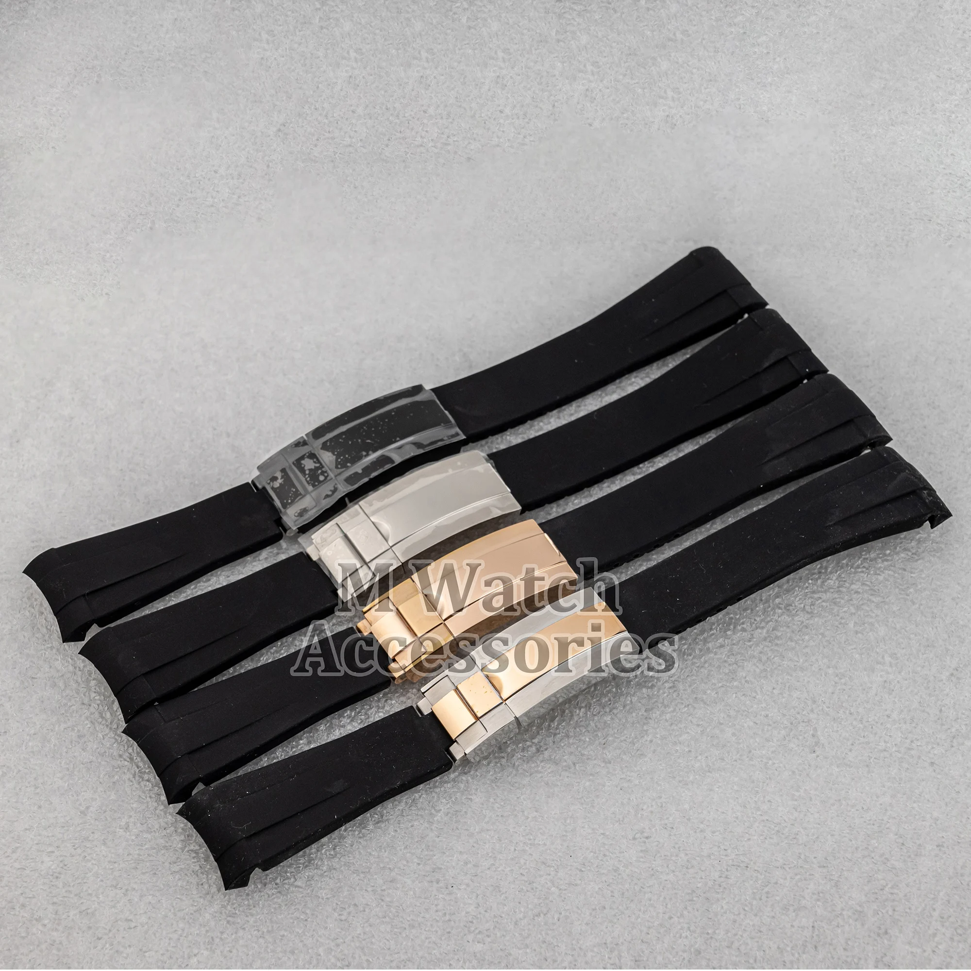 20mm Watch Rubber Strap Black/Rose Gold/Gold/Silver Folding Safety Buckle for Submariner GMT Yacht Daytona NH35 Watch Case 40mm
20mm Watch Rubber Strap Black/Rose Gold/Gold/Silver Folding Safety Buckle for Submariner GMT Yacht Daytona NH35 Watch Case 40mm