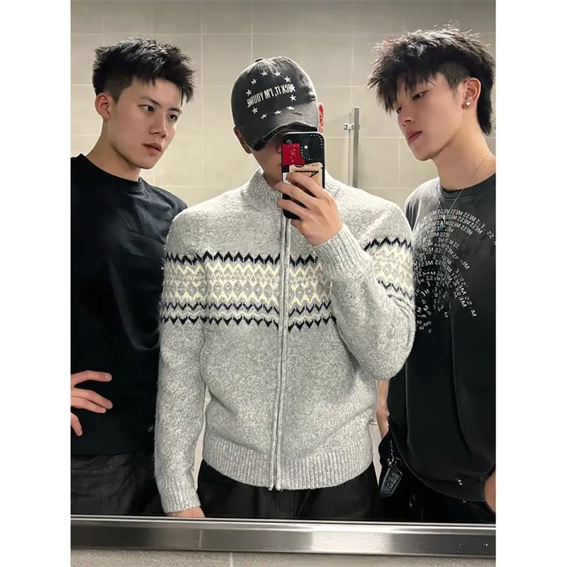 Women's Knitted Open Cardigan Zipper Loose Lazy Sle Soft Top Early Autumn Faion f High Collar Long Sve Casual Wear
Women's Knitted Open Cardigan Zipper Loose Lazy Sle Soft Top Early Autumn Faion f High Collar Long Sve Casual Wear