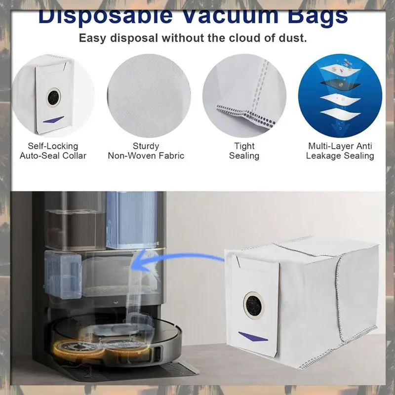 A60T Новый комбинированный робот-пылесос для ECOVACS DEEBOT T30S/T30S, запасные части, основная боковая щетка, фильтр Hepa, накладка для швабры, мешки для пыли
A60T Новый комбинированный робот-пылесос для ECOVACS DEEBOT T30S/T30S, запасные части, основная боковая щетка, фильтр Hepa, накладка для швабры, мешки для пыли