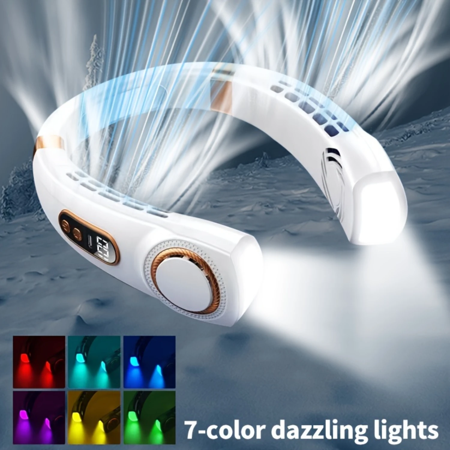 1pc, USB Charging Portable Hanging Neck Fan, , Travel, Outdoor Sports, Travel, Beach Vacation Is Essential, 5 Speed Adjustable W
1pc, USB Charging Portable Hanging Neck Fan, , Travel, Outdoor Sports, Travel, Beach Vacation Is Essential, 5 Speed Adjustable W