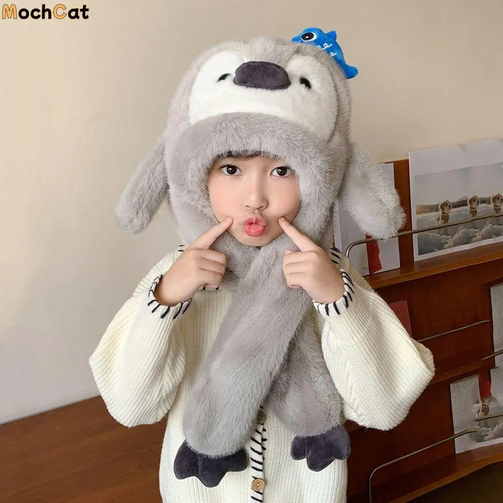 Fluffy Kids Ear Protection Cap Solid Color Fleece Lined Penguin Ear Moving Hat Windproof Warm Children Plush Pullover Cap
Fluffy Kids Ear Protection Cap Solid Color Fleece Lined Penguin Ear Moving Hat Windproof Warm Children Plush Pullover Cap