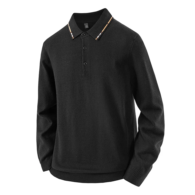 Мужской осенне-зимний утепленный вязаный свитер в корейском стиле, повседневный, модный, с отложным воротником, базовая модель
Мужской осенне-зимний утепленный вязаный свитер в корейском стиле, повседневный, модный, с отложным воротником, базовая модель