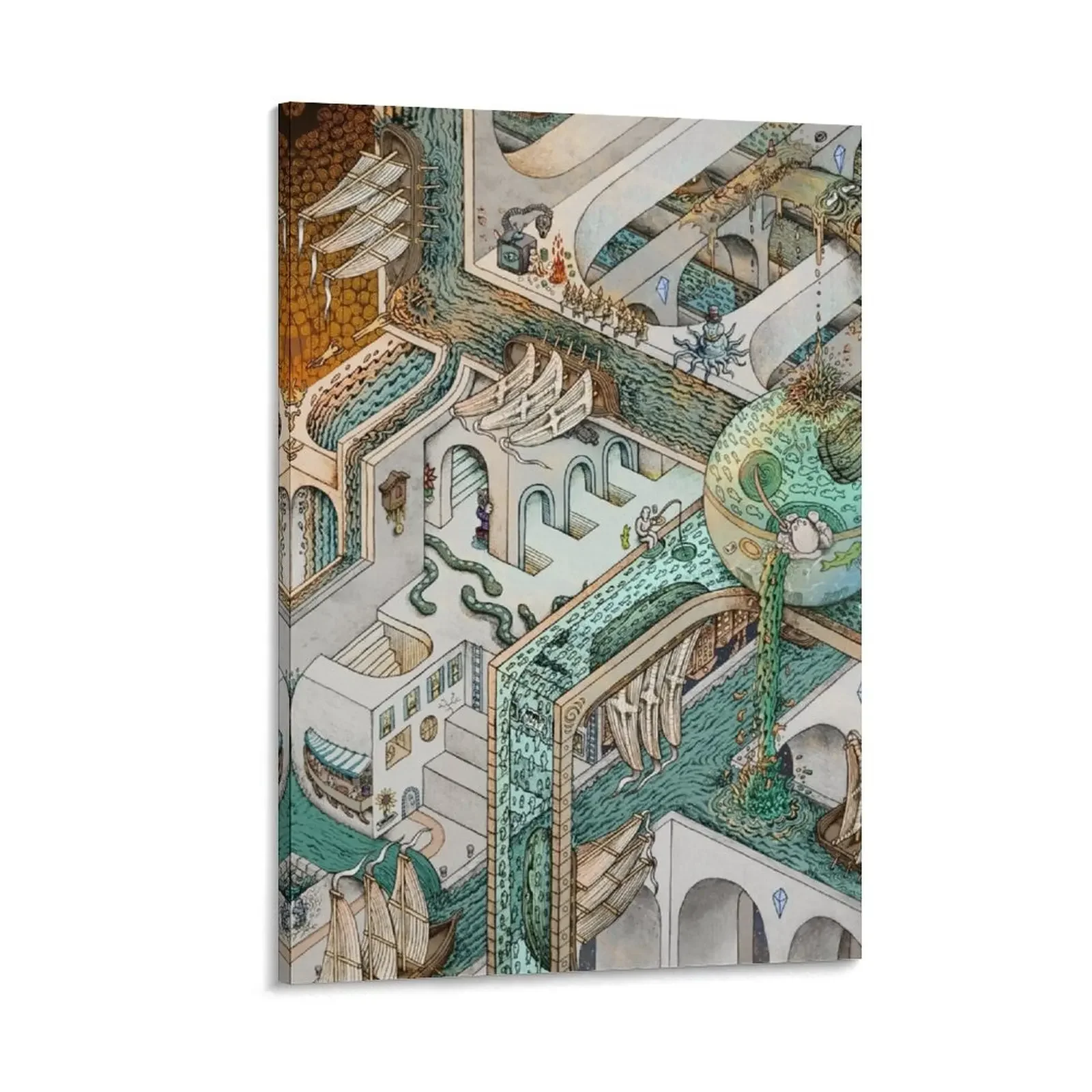 Fishing for Escher Canvas Painting paintings wall decor large paintings modern living room decoration Decoration bedroom
Fishing for Escher Canvas Painting paintings wall decor large paintings modern living room decoration Decoration bedroom
