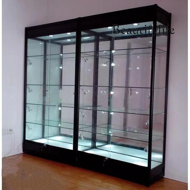 Custom. retail shop window display showcase with LED light economic aluminum frame glass display cabinet smoke store display cas
Custom. retail shop window display showcase with LED light economic aluminum frame glass display cabinet smoke store display cas