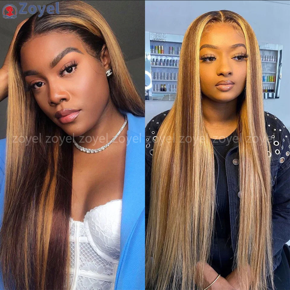 Highlight Brown 13x4 Lace Front Wig for Women Ombre Brown Mixed Blonde Glueless Synthetic Lace Wigs Heat Resistant Fiber Hair
Highlight Brown 13x4 Lace Front Wig for Women Ombre Brown Mixed Blonde Glueless Synthetic Lace Wigs Heat Resistant Fiber Hair