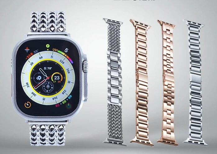 Suitable for S10 watch strap, metal S8 with diamonds, S9 new men's SE sports 8 creative S7 women, suitable for 44 45 46mm
Suitable for S10 watch strap, metal S8 with diamonds, S9 new men's SE sports 8 creative S7 women, suitable for 44 45 46mm