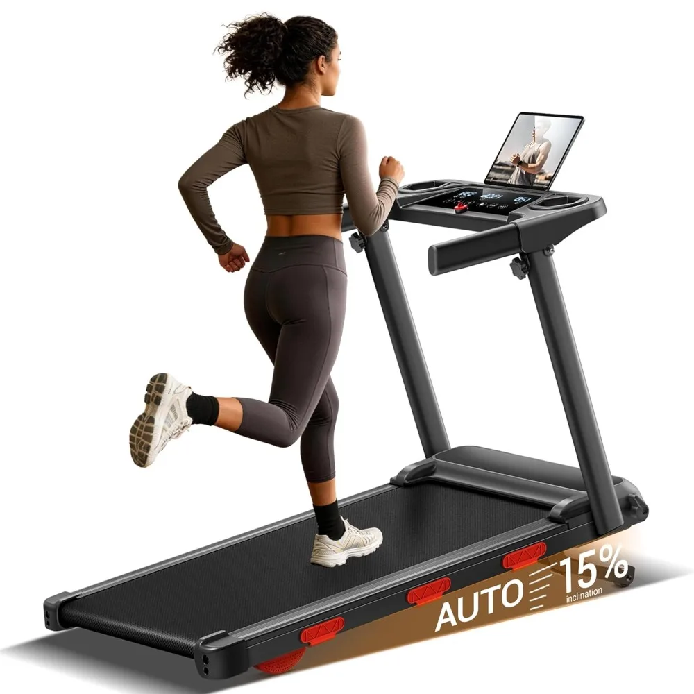 15% Auto Incline Treadmills for Home, 10S Folds Away Portable Treadmill with Led Screen & Handle Bar Up to 300LBS, Customized
15% Auto Incline Treadmills for Home, 10S Folds Away Portable Treadmill with Led Screen & Handle Bar Up to 300LBS, Customized