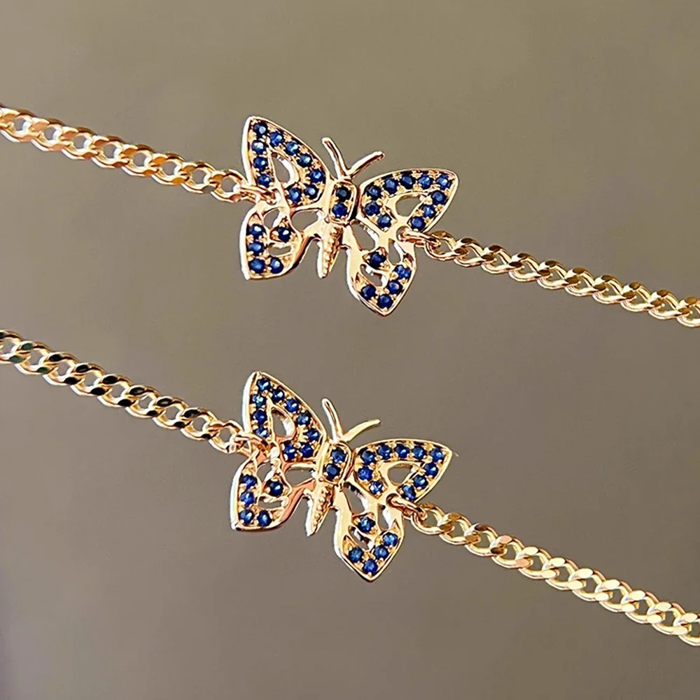 Pure silver s925 bracelet Ins style butterfly Cuban bracelet exquisite, gentle, romantic, sweet temperament
Pure silver s925 bracelet Ins style butterfly Cuban bracelet exquisite, gentle, romantic, sweet temperament