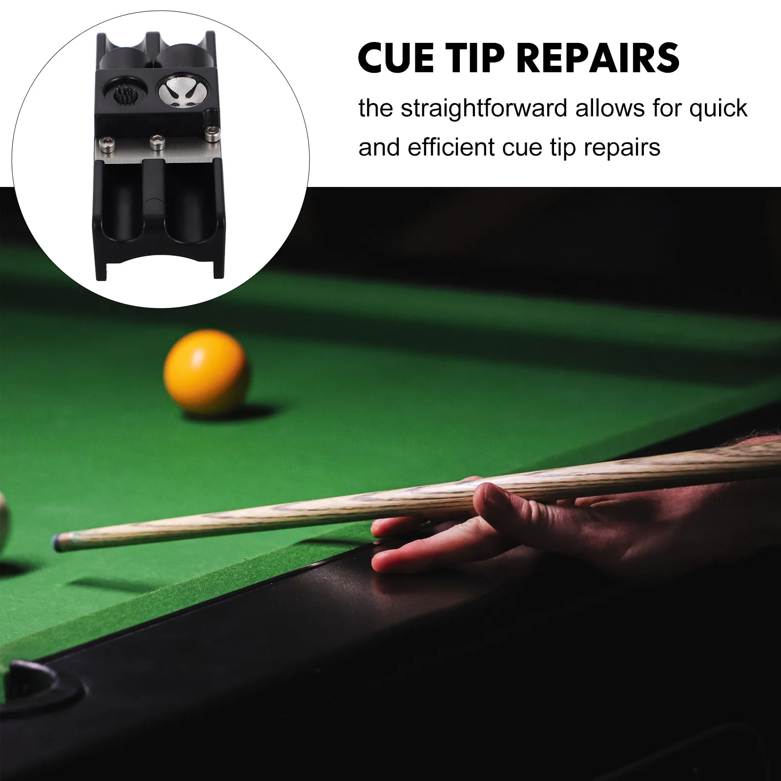 1PC Pool Cue Repair Tool Sticks Trimmer Change Head Kit Durable Billiard Accessory Snooker Cue Tip Shaper Portable
1PC Pool Cue Repair Tool Sticks Trimmer Change Head Kit Durable Billiard Accessory Snooker Cue Tip Shaper Portable