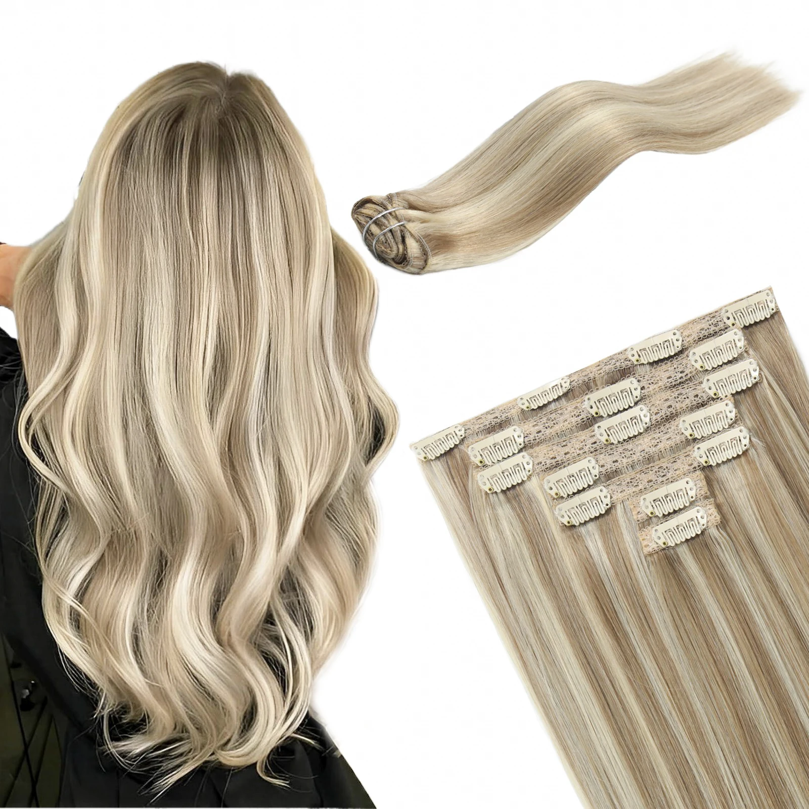 Double Drawn Clip in Human Hair Extension 100% Raw Remy Brazilian Human Hair Clip in Hair Extension
Double Drawn Clip in Human Hair Extension 100% Raw Remy Brazilian Human Hair Clip in Hair Extension