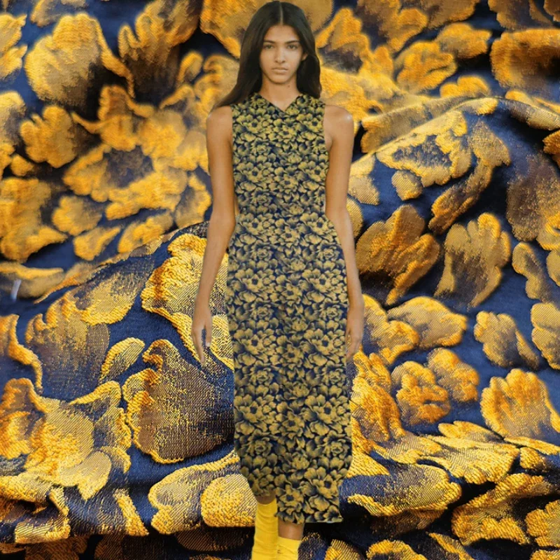 Парчовая жаккардовая ткань, винтажное платье с цветочным узором, неувядаемая ткань для одежды, модный дизайн для шитья, оптовая продажа, материал на метр 
Парчовая жаккардовая ткань, винтажное платье с цветочным узором, неувядаемая ткань для одежды, модный дизайн для шитья, оптовая продажа, материал на метр