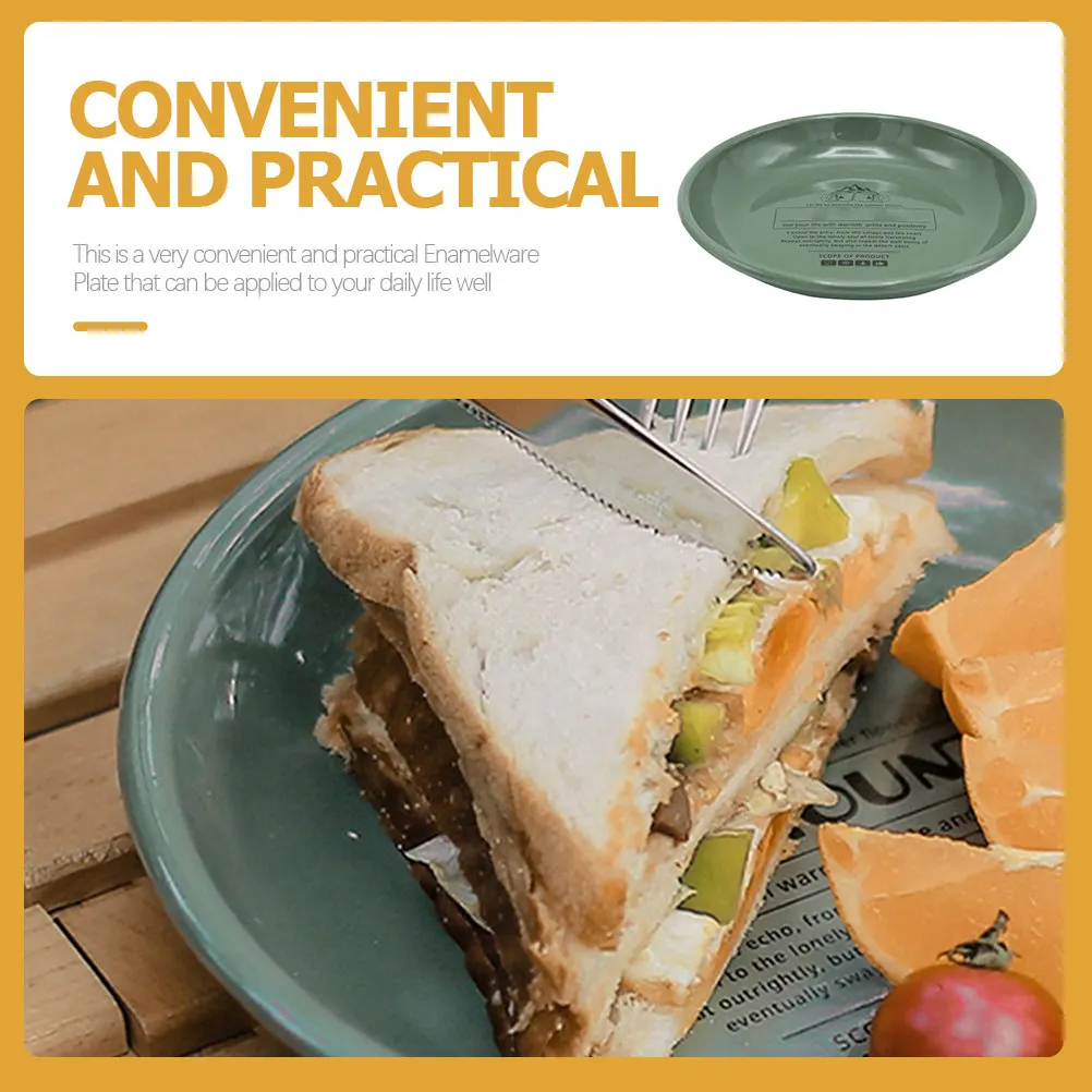 Enamel Plate Retro Style Vintage Enamelware Food Dish Decorative Serving Plate for Home Kitchen Camping Dining Table Party
Enamel Plate Retro Style Vintage Enamelware Food Dish Decorative Serving Plate for Home Kitchen Camping Dining Table Party