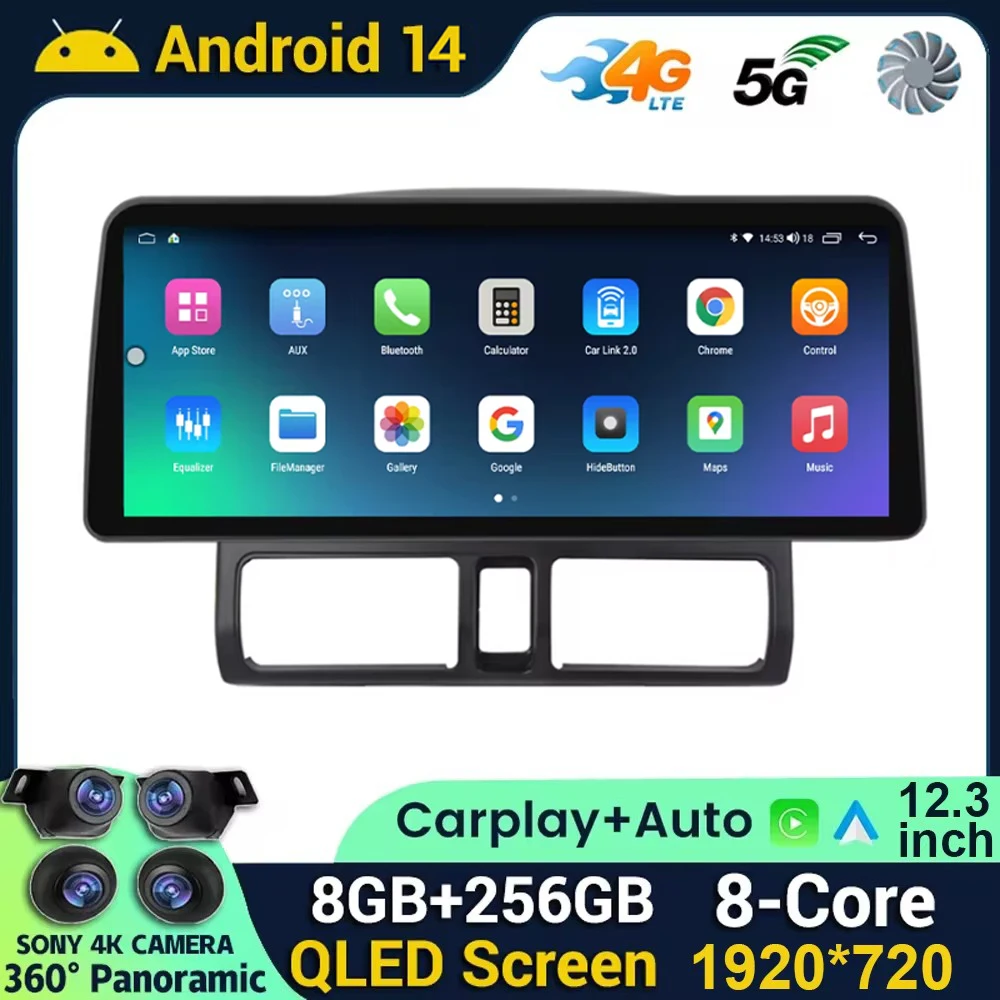12,3 дюймовый android 14 для Honda CR-V CRV 2 2001-2006, мультимедийный видеоплеер, автомобильное радио, навигация, беспроводное автомобильное android
12,3 дюймовый android 14 для Honda CR-V CRV 2 2001-2006, мультимедийный видеоплеер, автомобильное радио, навигация, беспроводное автомобильное android