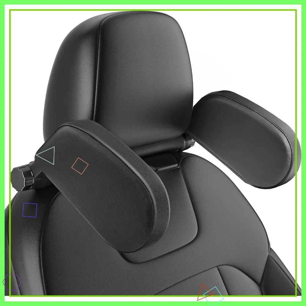 Adjustable Car Headrest Pillow for Neck Support, Travel Sleeping Rest for Kids Adults, Fits Car Seat Headrest with Poles - Black
Adjustable Car Headrest Pillow for Neck Support, Travel Sleeping Rest for Kids Adults, Fits Car Seat Headrest with Poles - Black