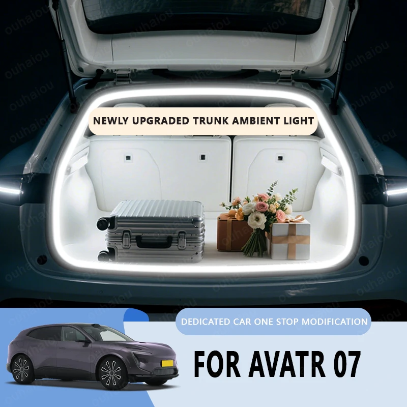 For AVATR 07 trunk light modification light Atmosphere lights White warm white Rear Trunk LED Light Bar
For AVATR 07 trunk light modification light Atmosphere lights White warm white Rear Trunk LED Light Bar