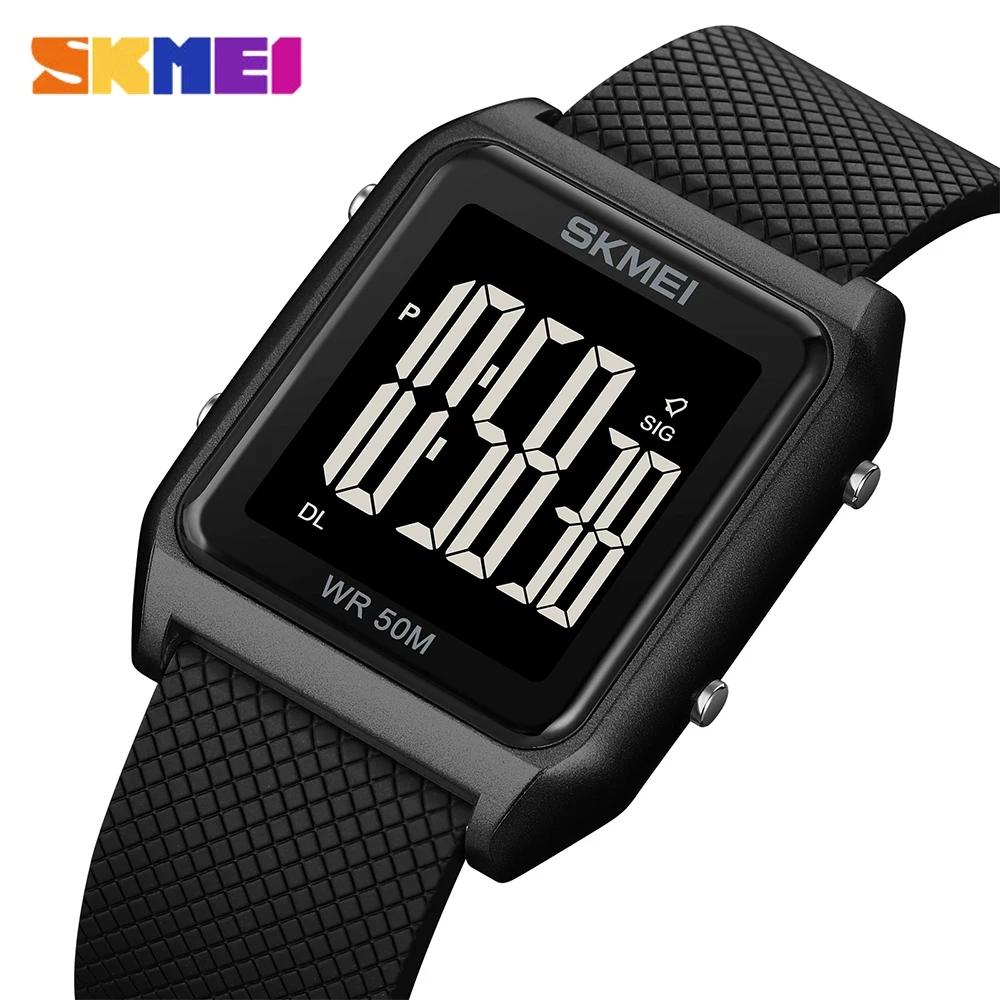 SKMEI Brand Luxury Sports Watches For Men Fashion Simple LED Digital Men's Wrist Watch Military Waterproof Countdown Clock Watch
SKMEI Brand Luxury Sports Watches For Men Fashion Simple LED Digital Men's Wrist Watch Military Waterproof Countdown Clock Watch