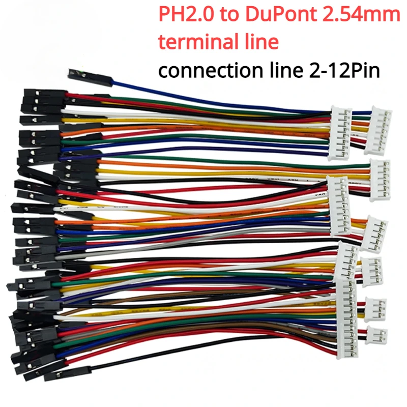 5pcs/lot PH2.0 to DuPont 2.54mm terminal line PCB board connector cable Sensor electronic connection cable Dupont Line Cable
5pcs/lot PH2.0 to DuPont 2.54mm terminal line PCB board connector cable Sensor electronic connection cable Dupont Line Cable
