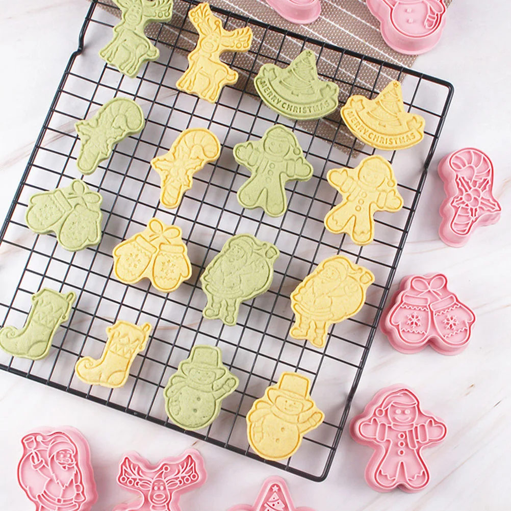 8 Pcs Christmas Cookie Mold Holiday Baking Supplies Gift Push Type Easy Demould Fast Clean Premium Material Smooth Edge DIY Tool
8 Pcs Christmas Cookie Mold Holiday Baking Supplies Gift Push Type Easy Demould Fast Clean Premium Material Smooth Edge DIY Tool