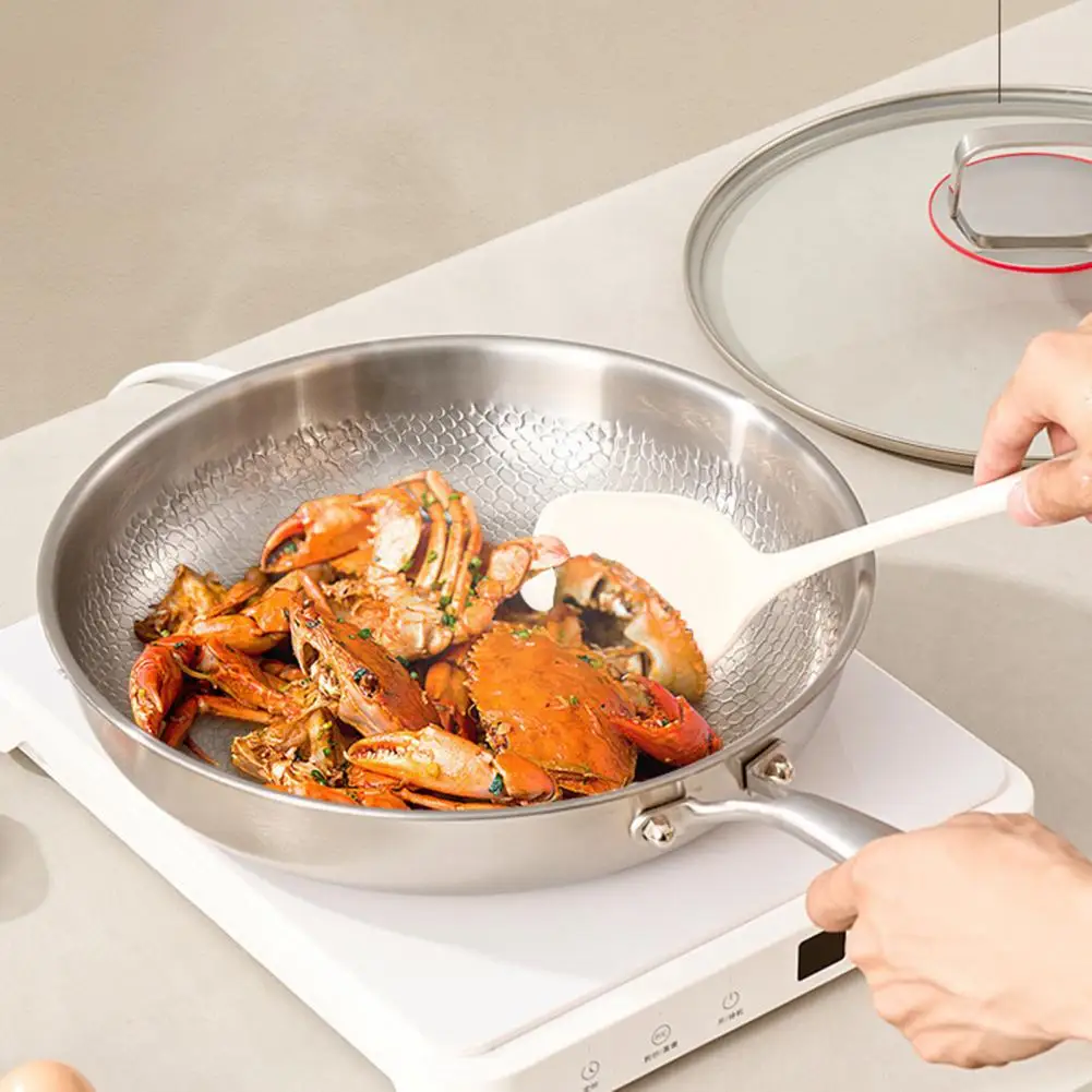 Устойчивая к ржавчине посуда Прочная сковорода с крышкой для здорового приготовления пищи на газовых электрических индукционных плит для многофункциональных
Устойчивая к ржавчине посуда Прочная сковорода с крышкой для здорового приготовления пищи на газовых электрических индукционных плит для многофункциональных