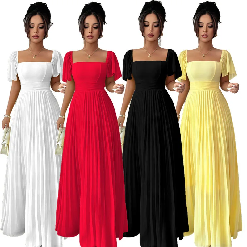 Women's 2026 Summer Solid Color French Style Strapless Backless Waist-Cinching Pleated Elegant Long Dress
Women's 2026 Summer Solid Color French Style Strapless Backless Waist-Cinching Pleated Elegant Long Dress