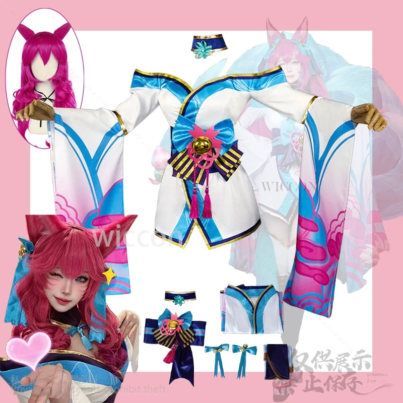 Аниме Spirit Blossom Ahri Косплей Игра League Of Legends Костюм Платье Лолита Парики LOL Earwear Cos Для Девочек Женщин Индивидуальные
Аниме Spirit Blossom Ahri Косплей Игра League Of Legends Костюм Платье Лолита Парики LOL Earwear Cos Для Девочек Женщин Индивидуальные