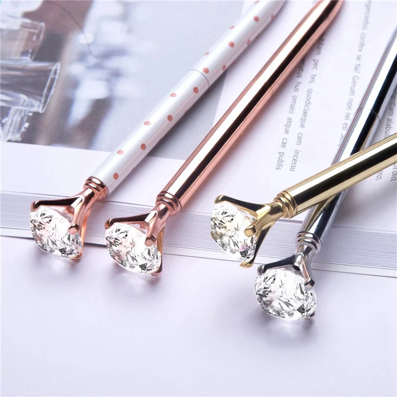 30 Pcs Big Crystal Diamond Ballpoint Pen,Metal Ballpoint Pen Office Supplies,With 30 Ballpoint Pen Refills, Black Ink
30 Pcs Big Crystal Diamond Ballpoint Pen,Metal Ballpoint Pen Office Supplies,With 30 Ballpoint Pen Refills, Black Ink