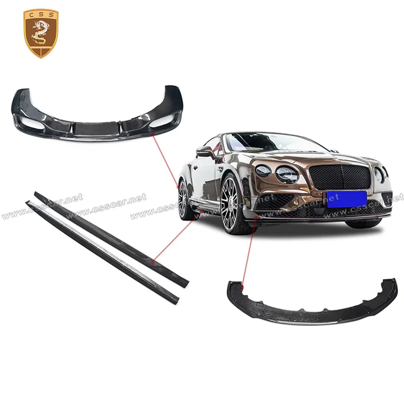 For Bentley Continental GT 2016 2017 2018 Modified V8S Style Carbon Fiber Auto Front Lip Rear Spoiler Side Skirts Body Kits
For Bentley Continental GT 2016 2017 2018 Modified V8S Style Carbon Fiber Auto Front Lip Rear Spoiler Side Skirts Body Kits