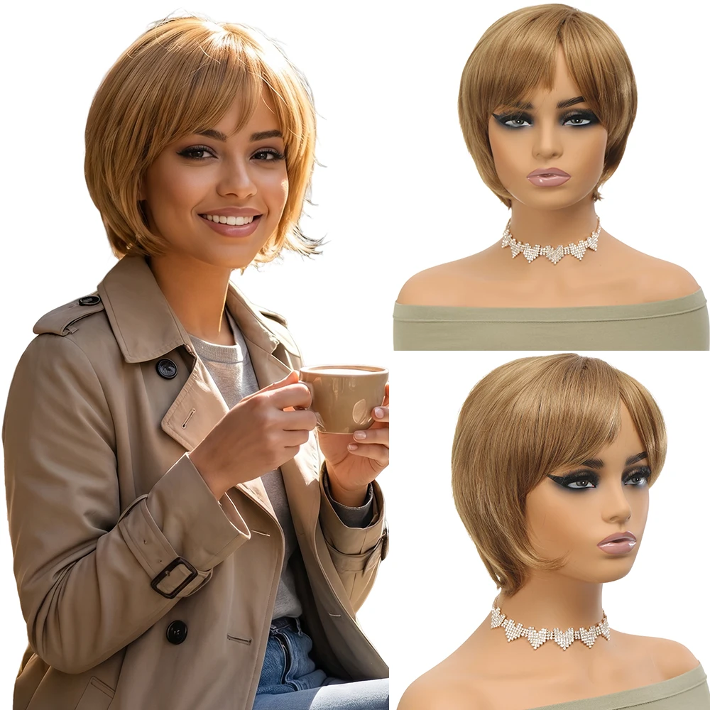 8 Inch Short Synthetic Wig for Women Natural Bob Style Heat Resistant Fiber Full Machine Made Wig Soft Daily Party Cosplay
8 Inch Short Synthetic Wig for Women Natural Bob Style Heat Resistant Fiber Full Machine Made Wig Soft Daily Party Cosplay