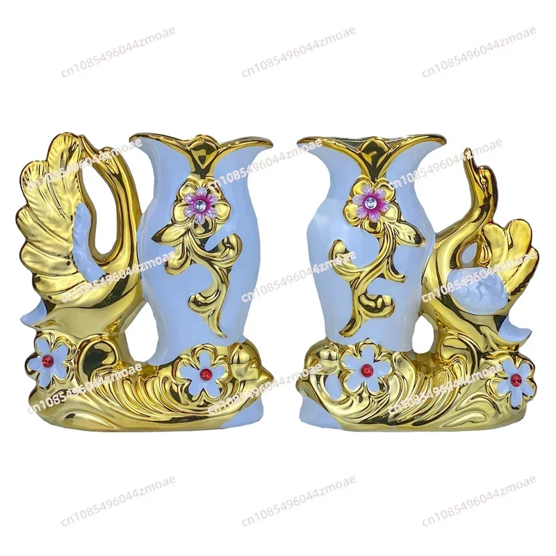 Nice Ceramic vase, living room, dining table, flower arrangement, home decoration, interior creativity, white swan ornaments
Nice Ceramic vase, living room, dining table, flower arrangement, home decoration, interior creativity, white swan ornaments