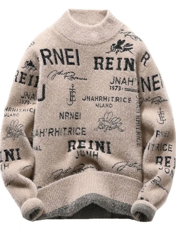 Thiened Autumn Winter Men's Knitted Sweater f High Collar Mink Velvet Warm Base Layer Casual Sle Polyester Fiber
Thiened Autumn Winter Men's Knitted Sweater f High Collar Mink Velvet Warm Base Layer Casual Sle Polyester Fiber