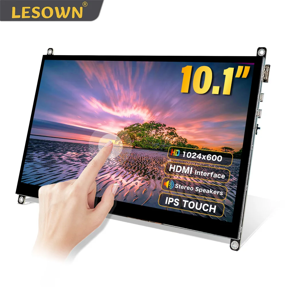 LESOWN Capacitive Touch Raspberry Pi Screen 10.1 Inch 1024x600 IPS USB Powered LCD Display Module for Win11/10/8/7 Raspberry Pi
LESOWN Capacitive Touch Raspberry Pi Screen 10.1 Inch 1024x600 IPS USB Powered LCD Display Module for Win11/10/8/7 Raspberry Pi