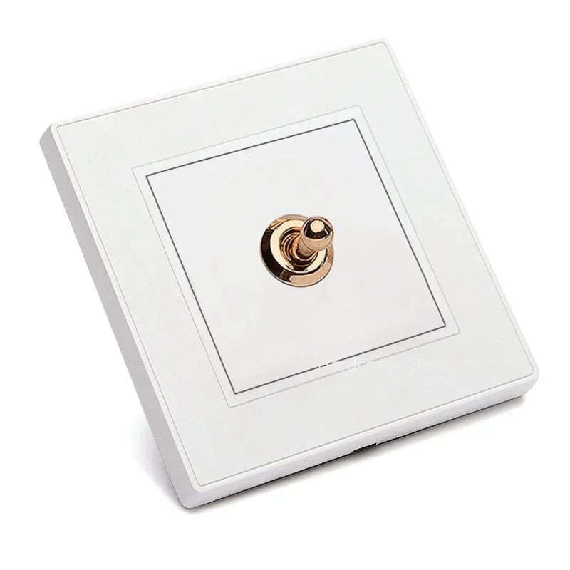 86 Type Household White 1-4 Gang 2 Way Brass Lever Toggle Switch Retro Concealed Wall Light Switch
86 Type Household White 1-4 Gang 2 Way Brass Lever Toggle Switch Retro Concealed Wall Light Switch