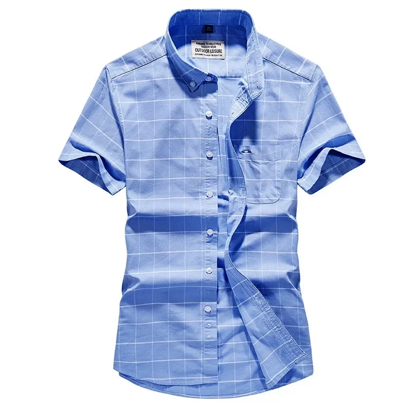 2023 Summer New Men's Short Sleeve Plaid Shirt Youth Fashion Trend Large Loose Casual Shirt
2023 Summer New Men's Short Sleeve Plaid Shirt Youth Fashion Trend Large Loose Casual Shirt