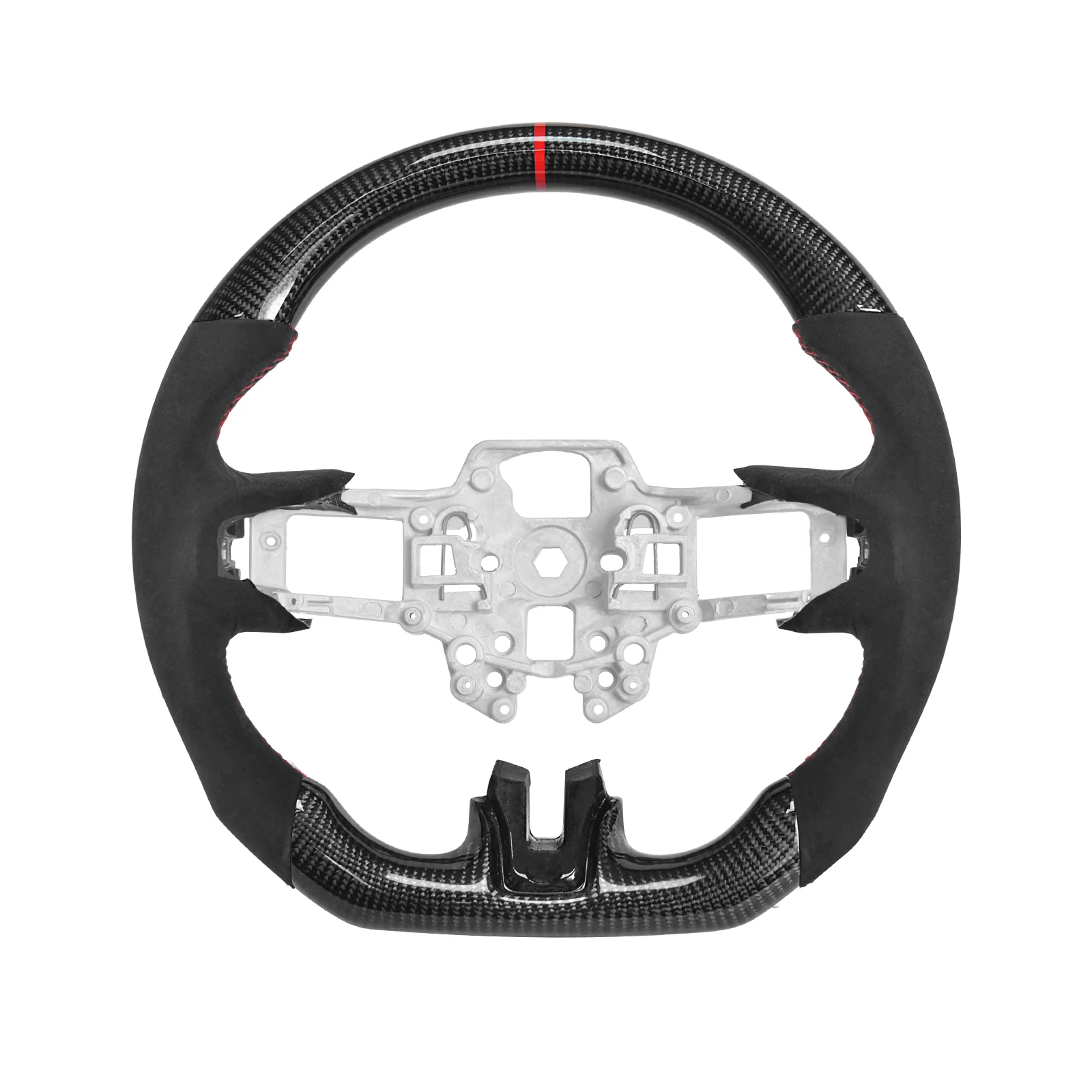 Custom Carbon Fiber Steering Wheel With Premium Suede Wrap For Ford Mustang 2018-2023
Custom Carbon Fiber Steering Wheel With Premium Suede Wrap For Ford Mustang 2018-2023