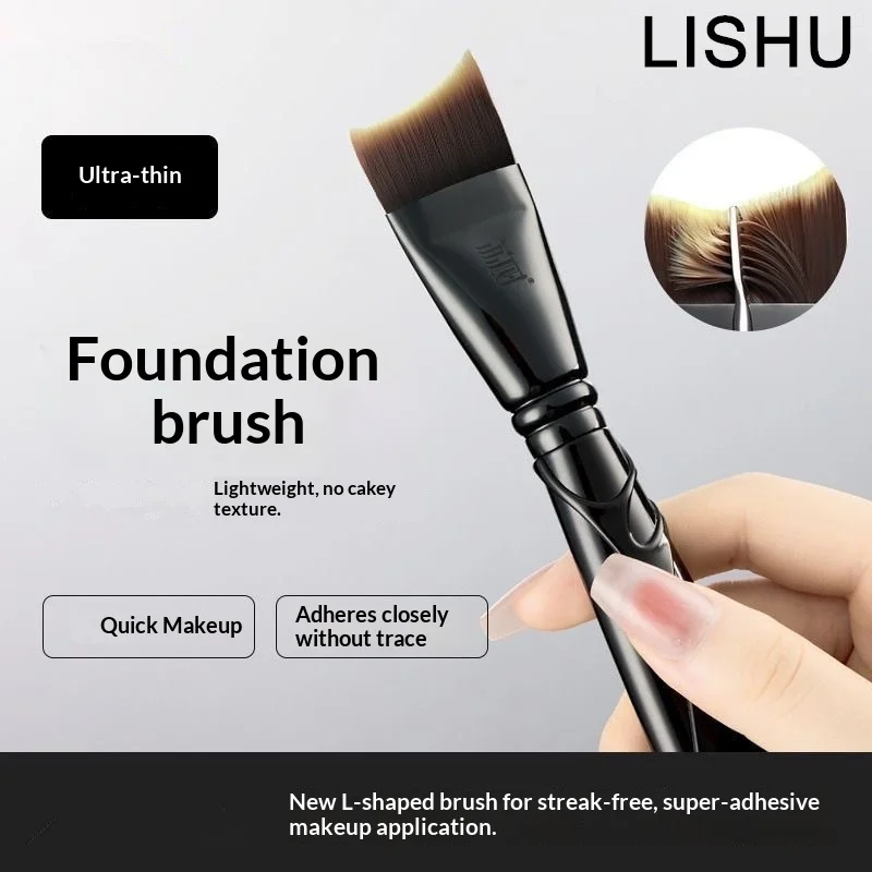 Кисть для макияжа Lishu L-образной формы с плоским верхом, ультратонкая, изогнутая, для жидкой основы, консилера и контуринга
Кисть для макияжа Lishu L-образной формы с плоским верхом, ультратонкая, изогнутая, для жидкой основы, консилера и контуринга