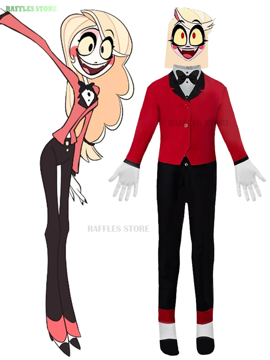 Hazbin Charlie Cosplay Anime Hotel Morningstar Cosplay Costume Jumpsuit Suit Devil Hell Princess Halloween Adult Kids Clothes
Hazbin Charlie Cosplay Anime Hotel Morningstar Cosplay Costume Jumpsuit Suit Devil Hell Princess Halloween Adult Kids Clothes