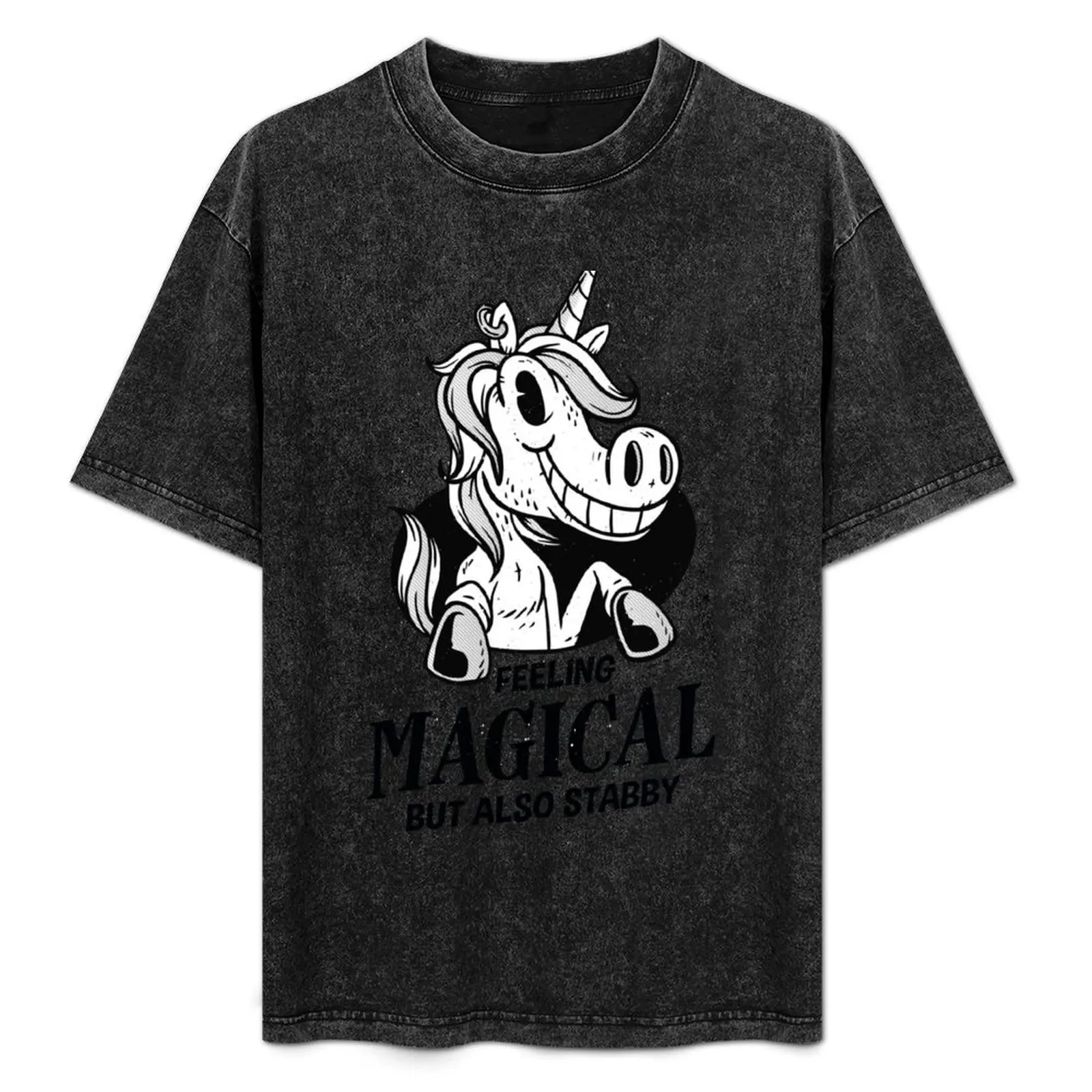 Feeling Magical But Also Stabby Unicorn T-Shirt kawaii clothes Luxury man black t-shirts for men
Feeling Magical But Also Stabby Unicorn T-Shirt kawaii clothes Luxury man black t-shirts for men