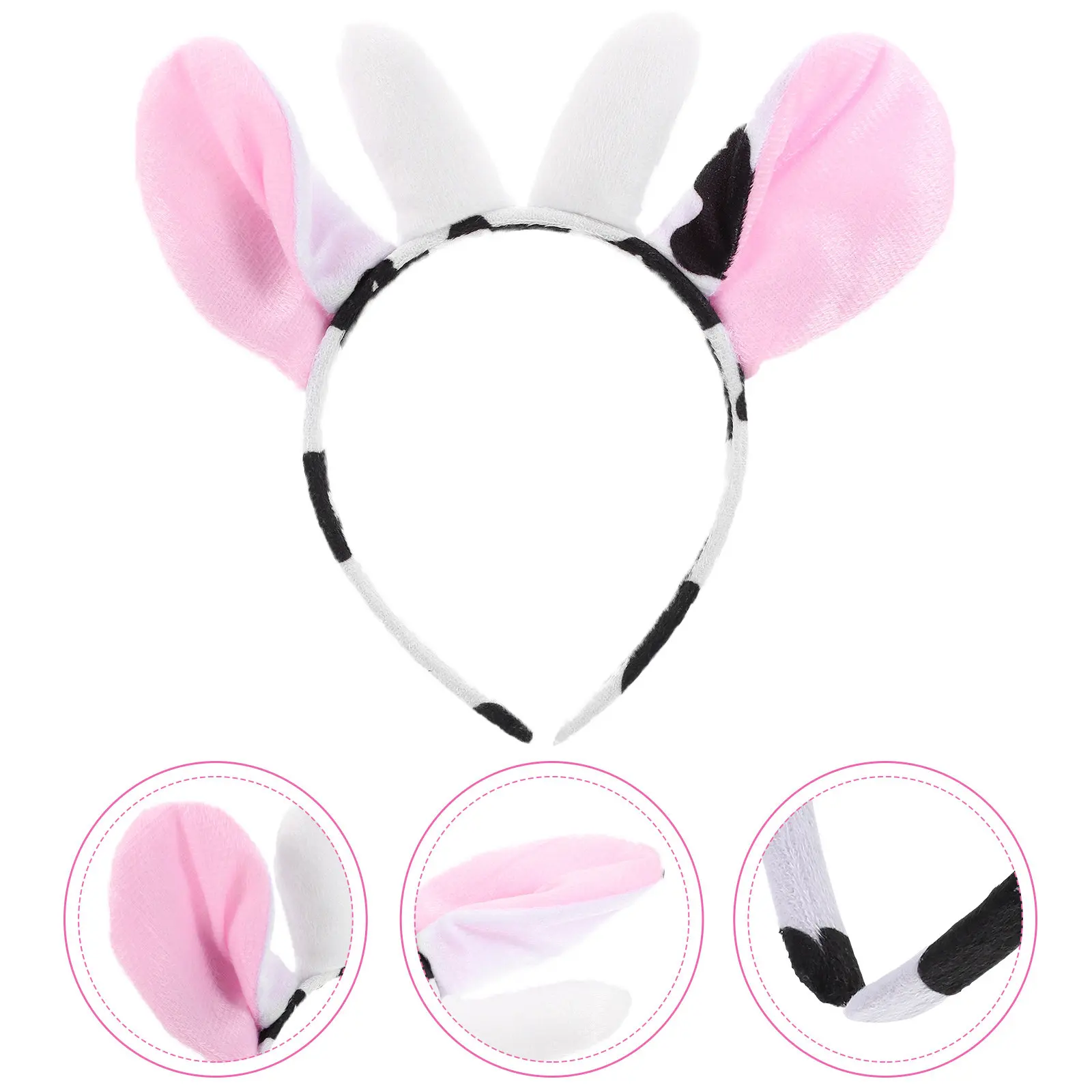 Cow Ear Headband Adjustable Cute Cartoon Hair Band Funny Animal Headband Party Hair Accessories for Women Girls Adults
Cow Ear Headband Adjustable Cute Cartoon Hair Band Funny Animal Headband Party Hair Accessories for Women Girls Adults