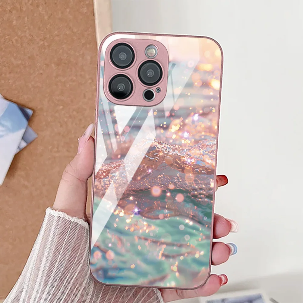 Sea Wave Foam Tempered Glass Phone Case For iPhone 16 Pro Case iPhone 17 15 14 13 12 11 Pro Max 7 8 Plus XR X XS Max Back Cover
Sea Wave Foam Tempered Glass Phone Case For iPhone 16 Pro Case iPhone 17 15 14 13 12 11 Pro Max 7 8 Plus XR X XS Max Back Cover