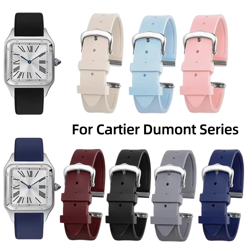 15.5mm 17.5mm Fluororubber Viton Watch Band For Cartier Dumont Santos Men Women's Rubber Fkm Watch Strap Quick Release Bracelet
15.5mm 17.5mm Fluororubber Viton Watch Band For Cartier Dumont Santos Men Women's Rubber Fkm Watch Strap Quick Release Bracelet